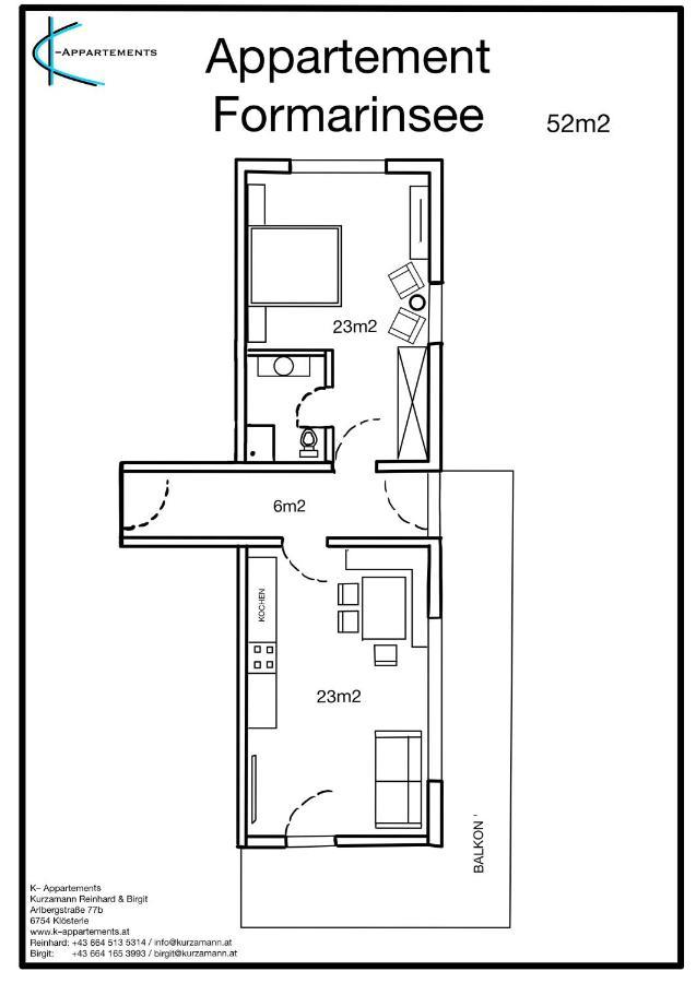 K-Appartements Klosterle Eksteriør bilde